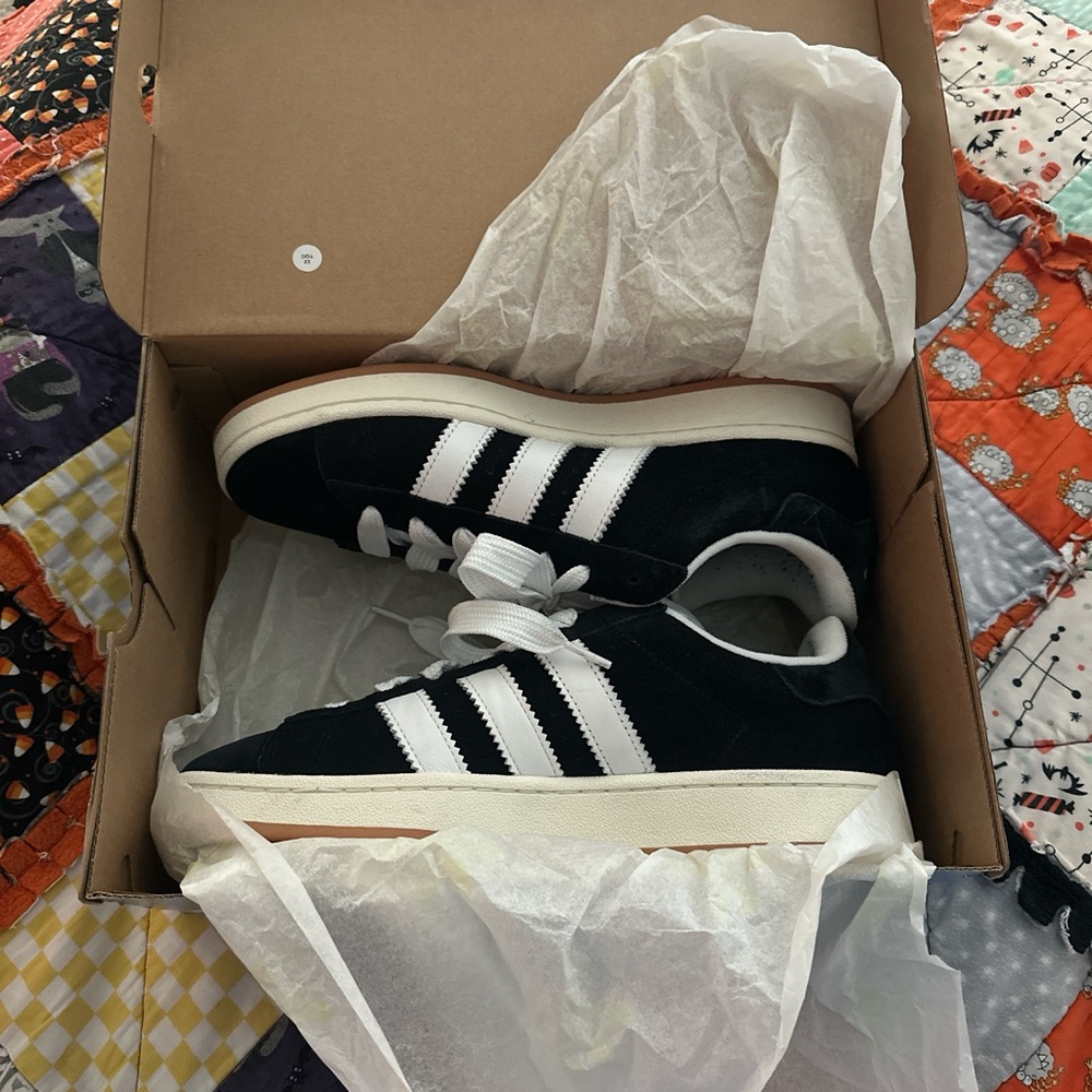 Adidas Classic Black and White Trainers
